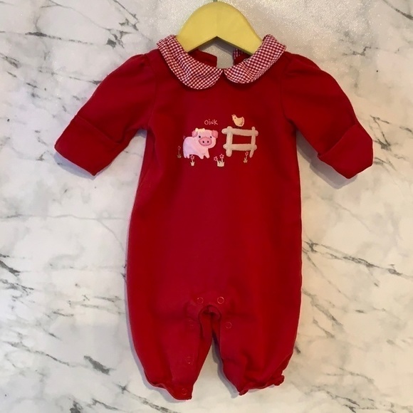 Gymboree Farm Animal Romper 0-3M…… - Picture 1 of 5